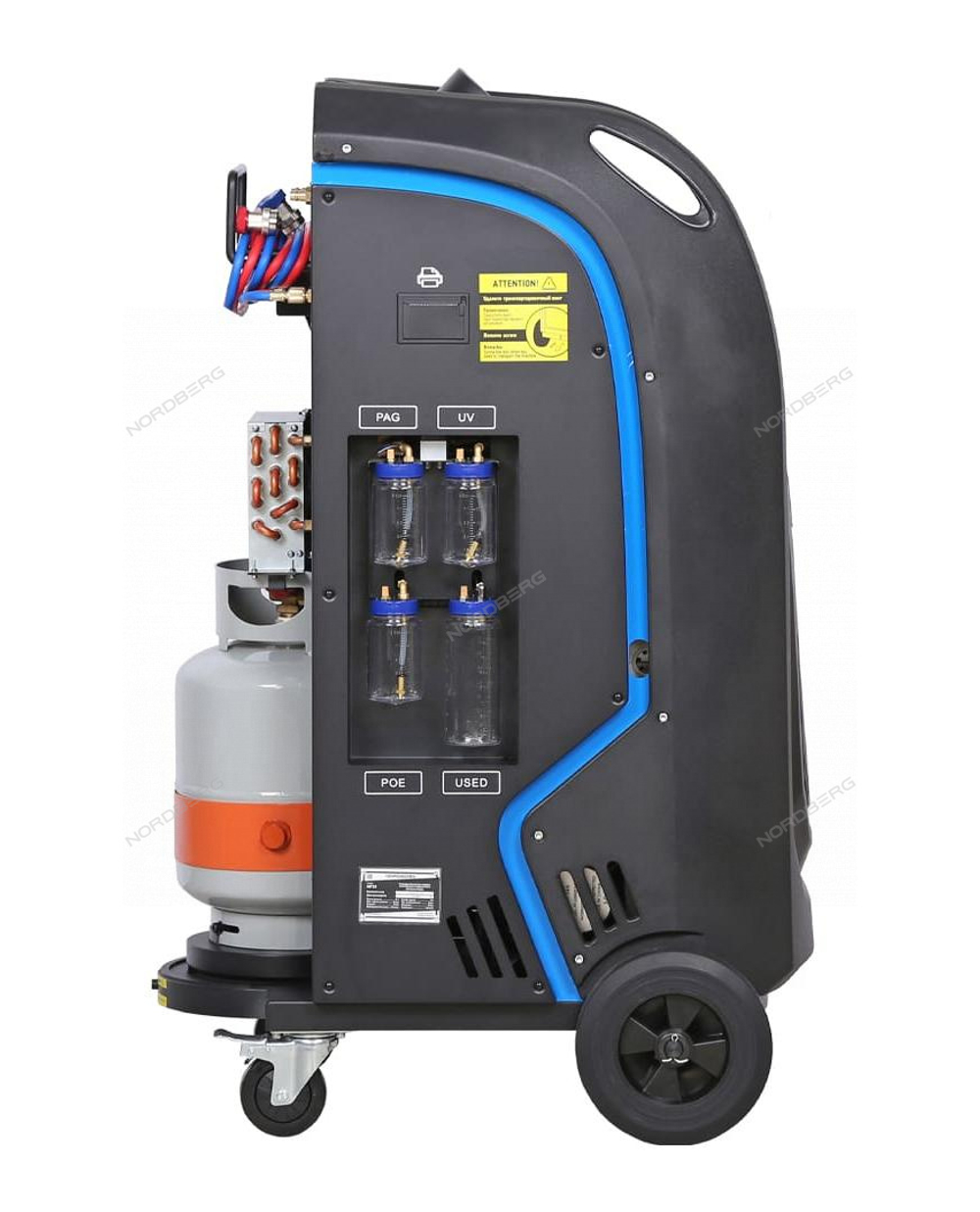 Установка автомат для заправки и диагностики автомобильных кондиционеров с принтером NORDBERG NF21