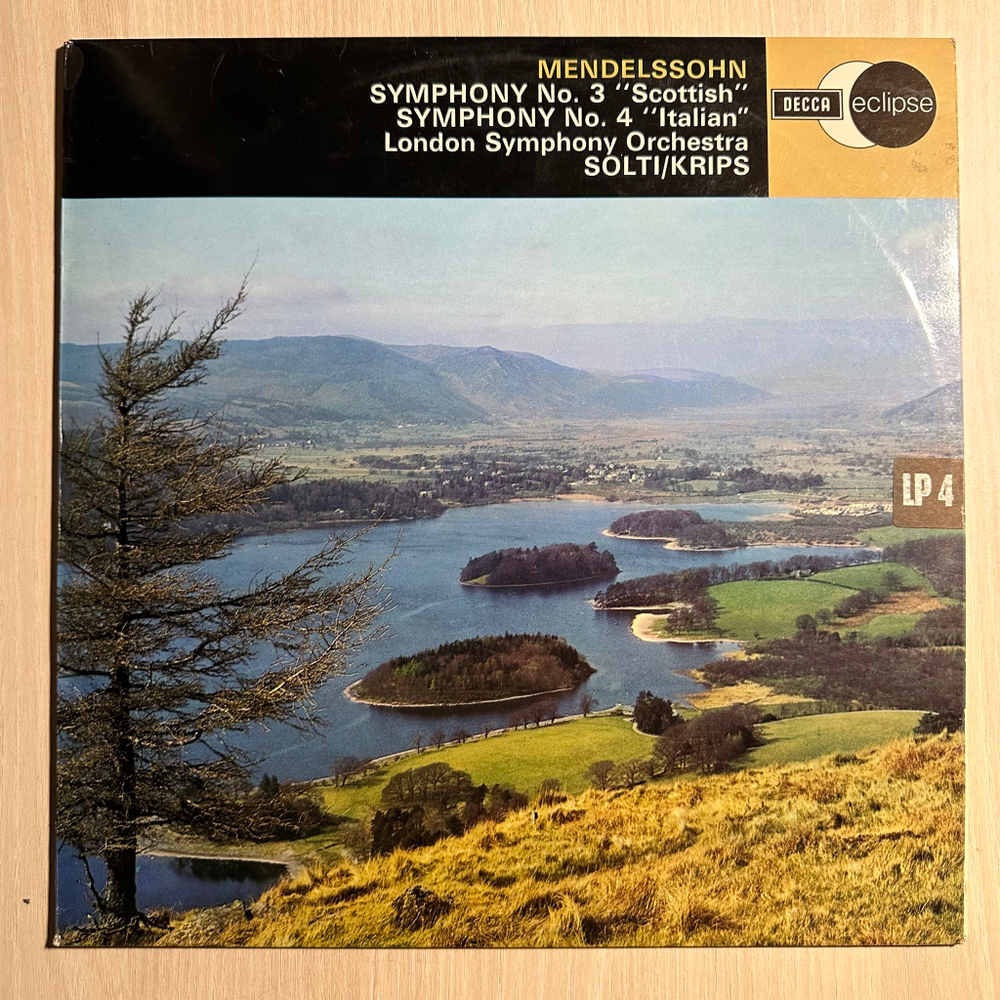 Мендельсон- Симфония №3 «Шотландская» / Симфония №4 «Итальянская» (Англия 1969г.)