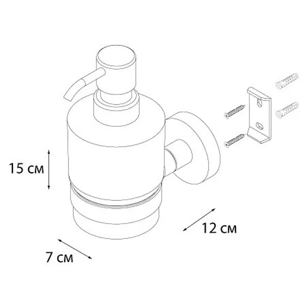 "MODERN" Дозатор жидкого мыла FX-51512 (к/к 10)