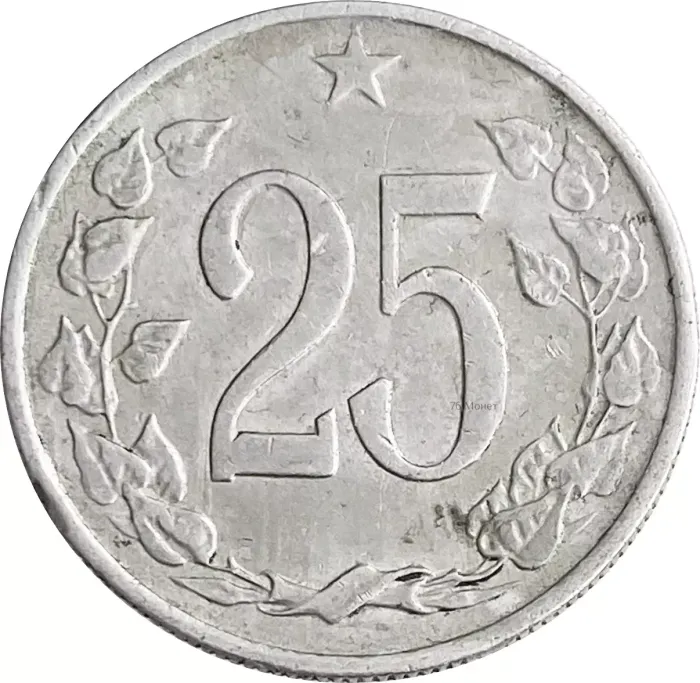 25 геллеров 1963 Чехословакия