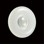 2074/DL PALE SN 000 Светильник пластик/белый/хром/прозрачный LED 48Вт 3000-6300K D410 IP43 пульт ДУ LAZANA