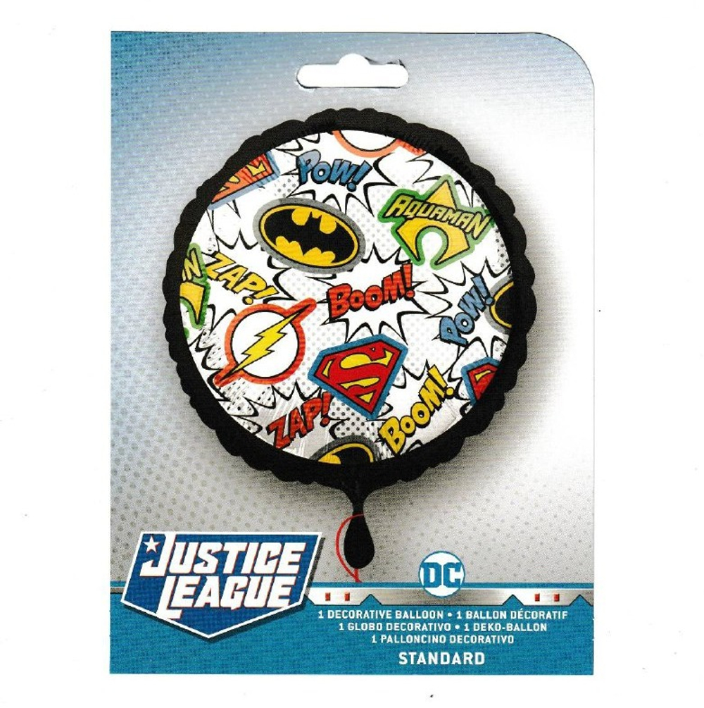 Фольгированный шар «Эмблемы Лиги справедливости», 46 см