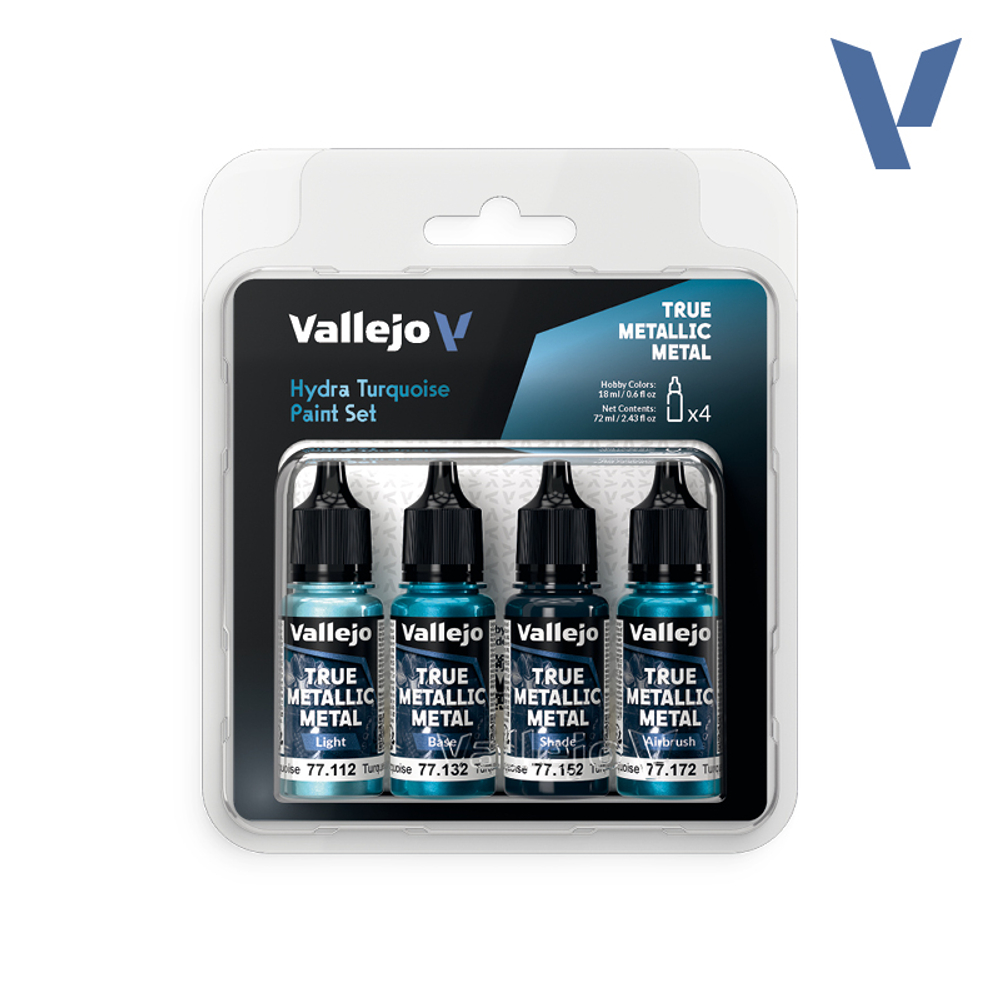 Vallejo True Metallic Metal - набор Hydra Turquoise