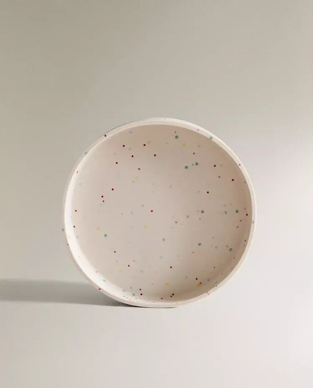 ZARA HOME ДЕТСКАЯ СИЛИКОНОВАЯ ТАРЕЛКА В ГОРОШЕК, РАЗНОЦВЕТНЫЙ