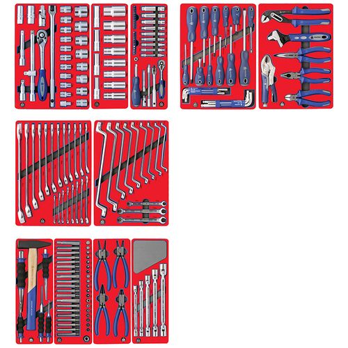 МАСТАК (5-00205) Набор инструментов "МАСТЕР" для тележки, 11 ложементов, 205 предметов