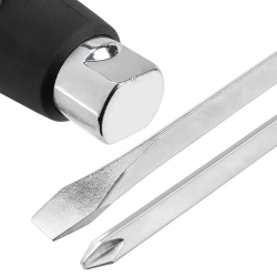 Набор отверток силовых магнитных ''Profi''S2, 6пр. (PH:2x100, 3x150мм, SL 5.5х125, 6.5х150, 10х200, 12х200мм)в лотке Forsage F-2069(New)