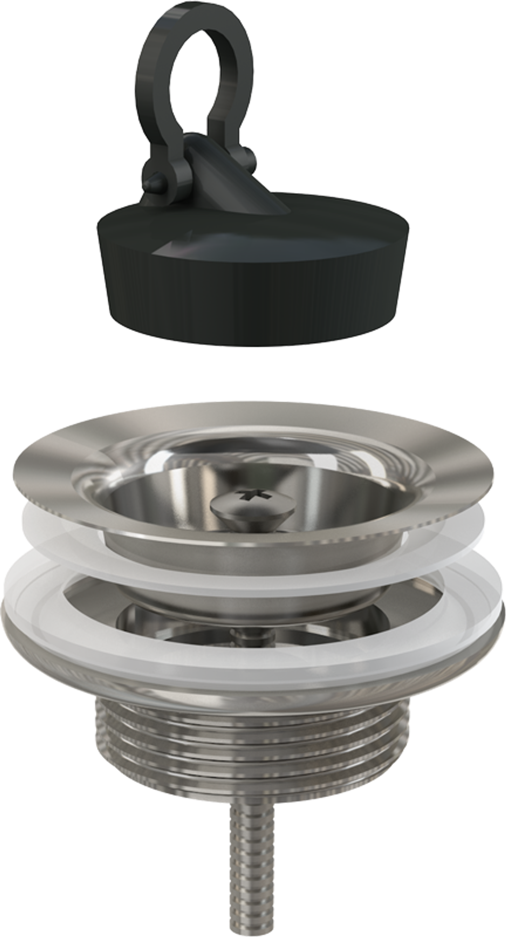 Донный клапан Alcadrain Хром (A439)