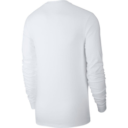 Мужская теннисная футболка теннисная Nike Sportswear Club Tee LS - white/black