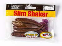 Мягкая съедобная приманка LJ Pro Series Slim Shaker 4in (100 мм), цвет S13, 6 шт