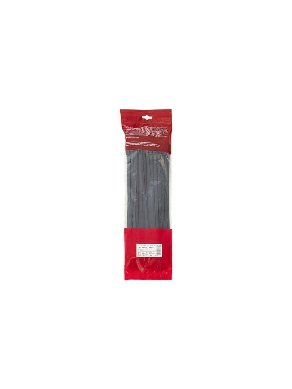 Хомут P6.6 7.6х350 FlexLock стандартный черн. (уп.100шт) PROxima EKF plc-fl-ctsb-7.6x350