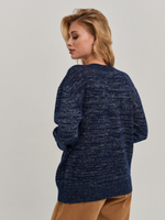 Пуловер синий