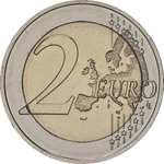 ГЕРМАНИЯ, 2024, 2 ЕВРО (МОНЕТНЫЙ ДВОР "F") [UNC] [БИМЕТАЛЛ]