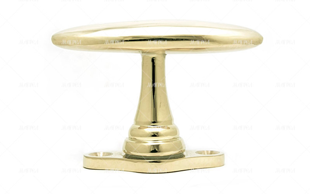 Ручка продолговатая полированная латунь на окно