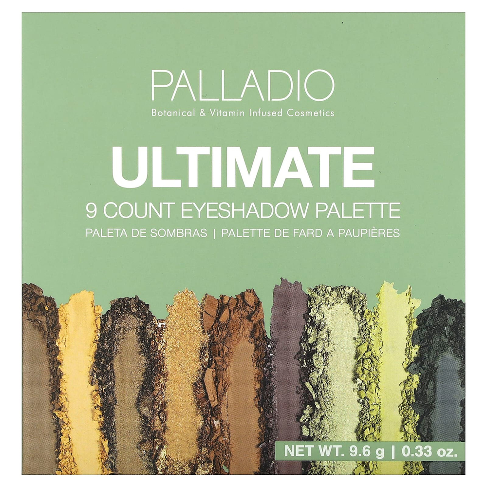 Palladio, Ultimate палитра теней для век, 9 шт., Natural Earth, 9,6 г (0,33 унции)