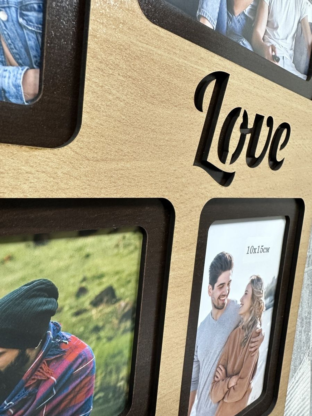 Фоторамка "LOVE" на 6 фото 10х15см