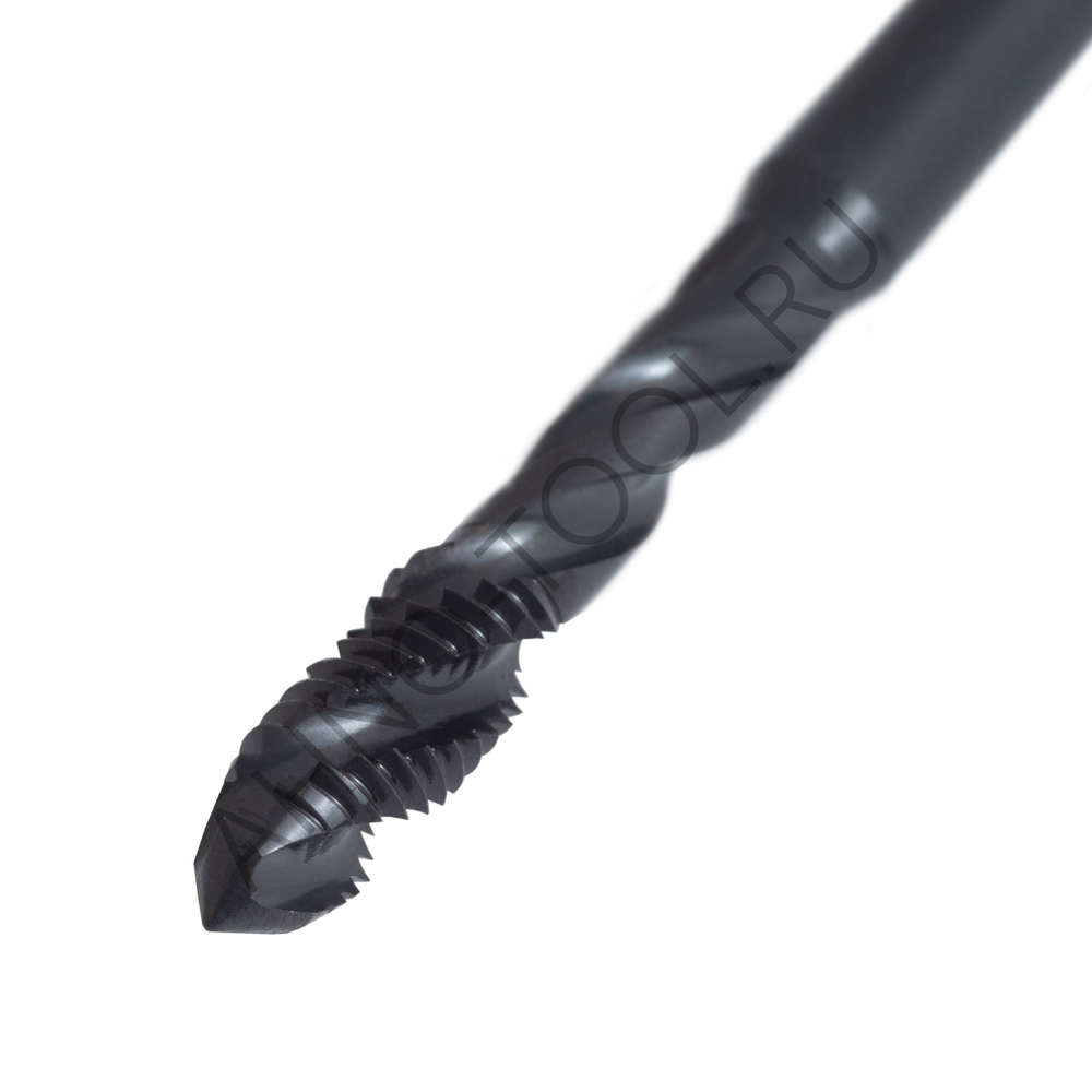 Метчик м/р  М6,0х1,0 Р6М5К5/HSS-E DIN371 BLACK OXIDE, с винтовой канавкой, ТОЧИНТЕХ