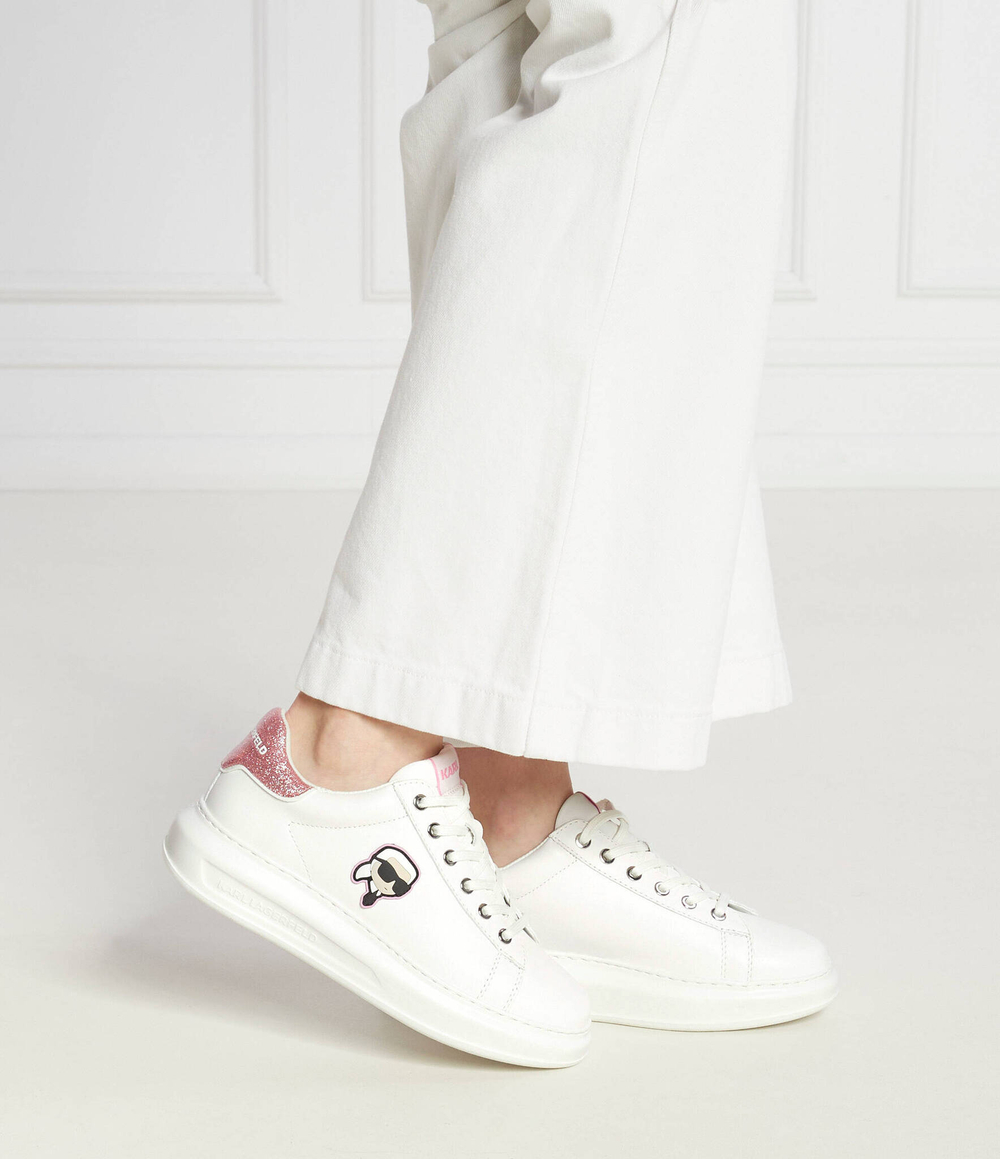 Кожаные кроссовки kapri Karl Lagerfeld - белый(KL62530N)