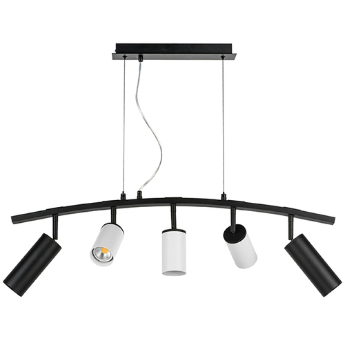 LR735872363 Люстра RULLO 5х50W GU10 ЧЕРНЫЙ/БЕЛЫЙ (571735+214436-3+214487-2)