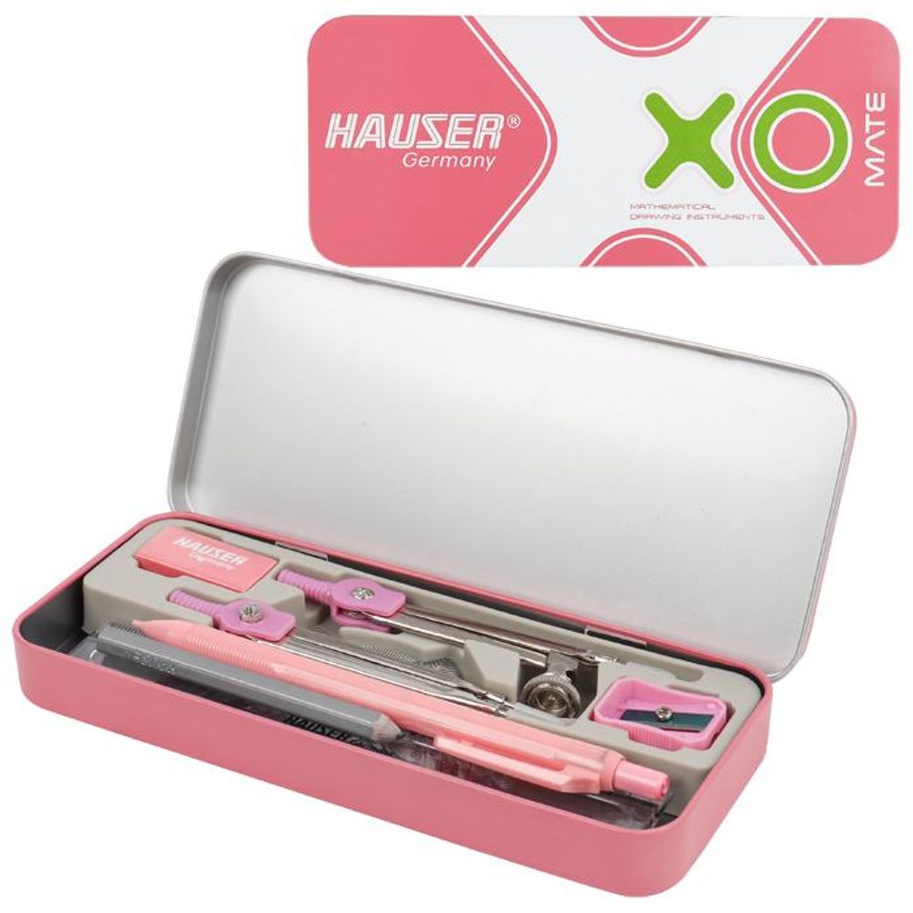 Готовальня 10 предметов "XO mate" в метал. Футляре HA6418-2 Готовальня 10 предметов "XO mate" в метал. Футляре HA6418-2