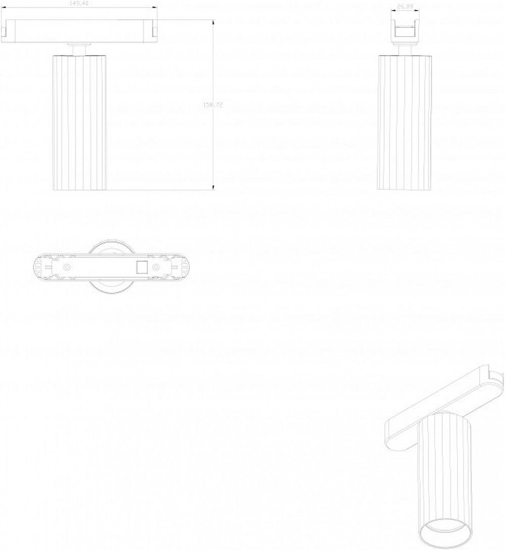 Светильник на штанге Denkirs AIR SPOT DK5311-BK