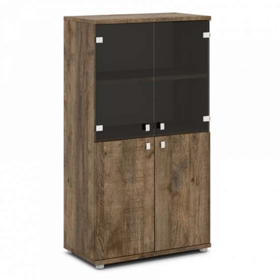 Шкаф со стеклом средний 820х440х1490 V-664