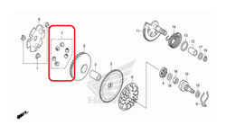 22123-KVB-900. ROLLER SET, WEIGHT