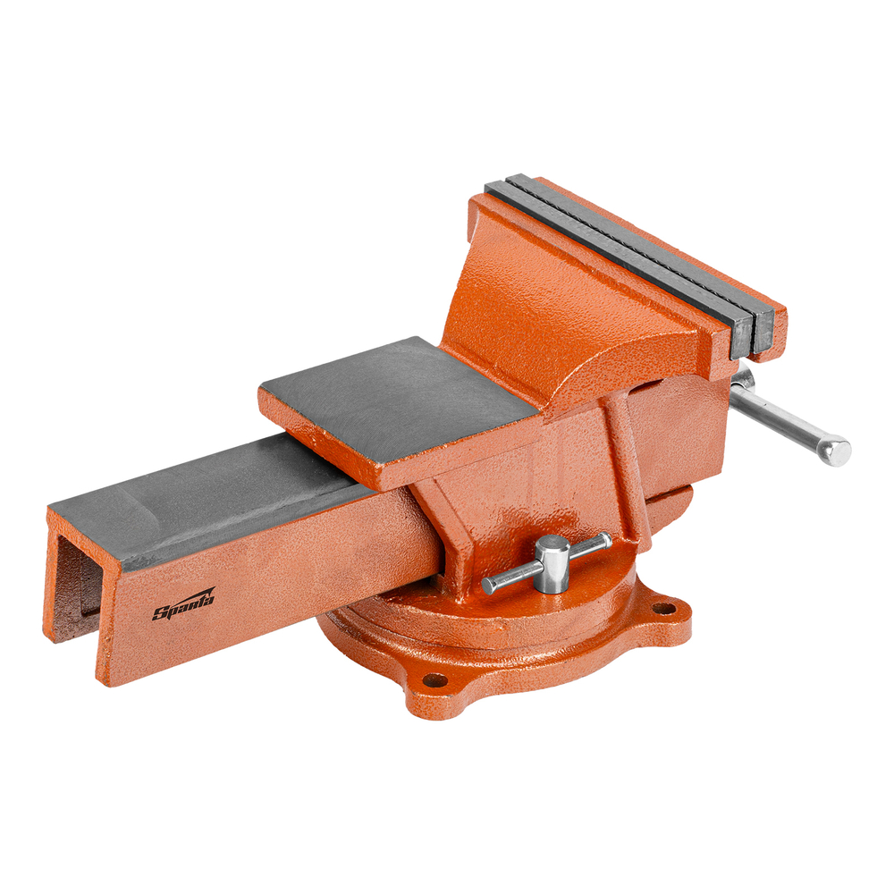 Тиски слесарные, 200 мм, поворотные, с наковальней Sparta