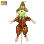 Фигура садовая «Пугало - Миша» в зеленой шляпе 50 (70) см ДоброСад