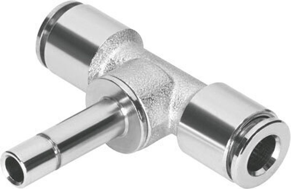 NPQM-T-Q10-S10-P10 Тройник с цанговым зажимом