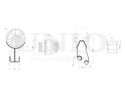 Опора двигателя задняя UNIO RMP-15034