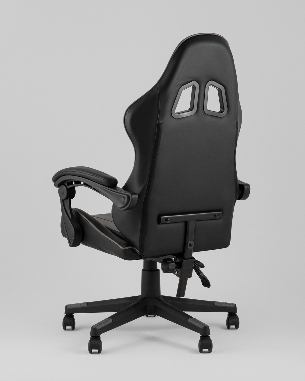 Кресло спортивное TopChairs Commander черно-серый