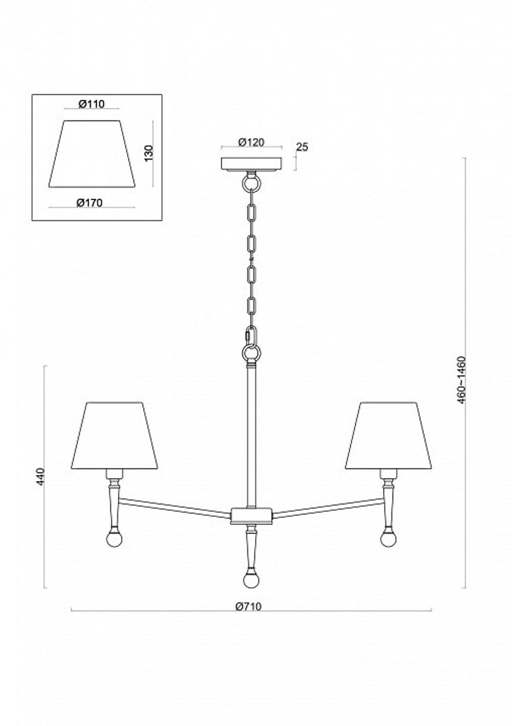 Подвесная люстра Freya Rosemary FR5190PL-05BS2