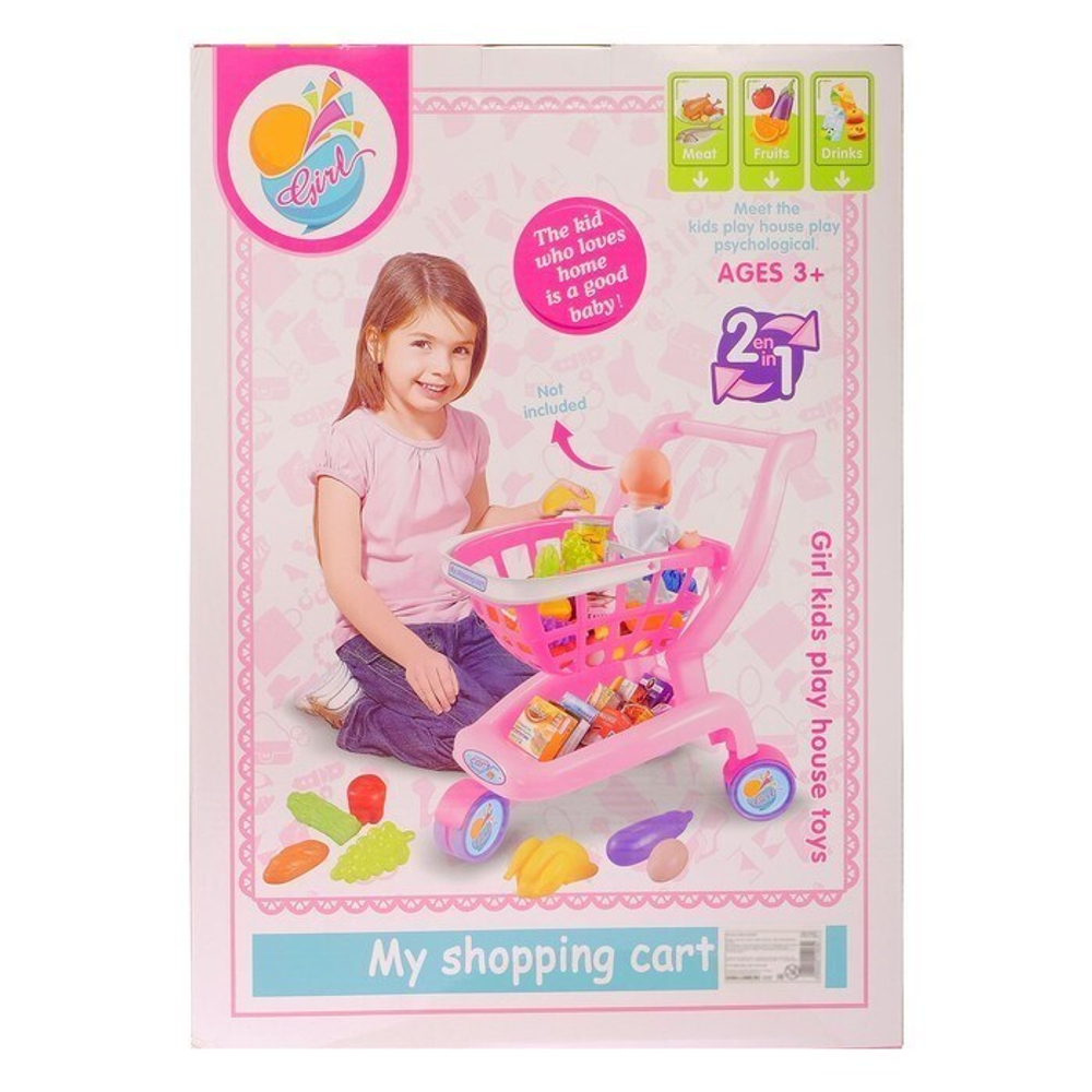 Игровой набор Тележка с продуктами, 25 предметов