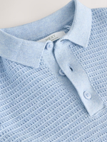 Поло вязаное для мальчика Next E27-918, Голубой