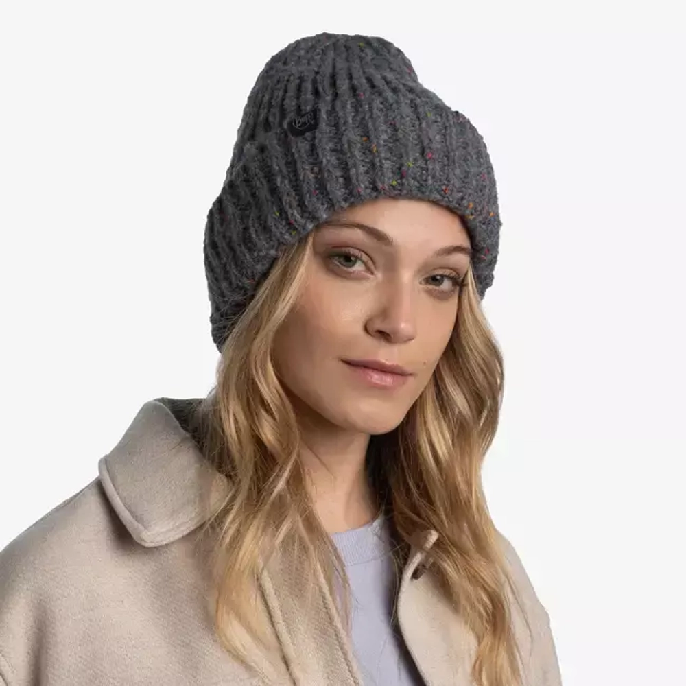 Шапка Buff Knitted & Fleece Band Hat Kim Grey (US:one size)