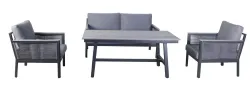 "Сан Ремо" комплект садовый для лаунж-зоны серый