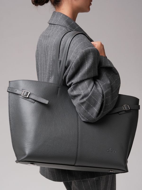 Женская кожаная сумка DBR 31170 мышиный