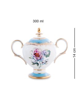 Pavone JK-132 Чайный сервиз 22 пр. на 6 перс. «Цветок Неаполя» (Fiore Napoli  )