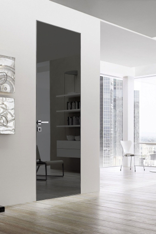 Дверь Спейс / Цвет Зеркало графит / Двери Belwooddoors