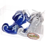 Ёлочные игрушки «Сапожок Арлекина» 8 см, микс (набор 2 шт)