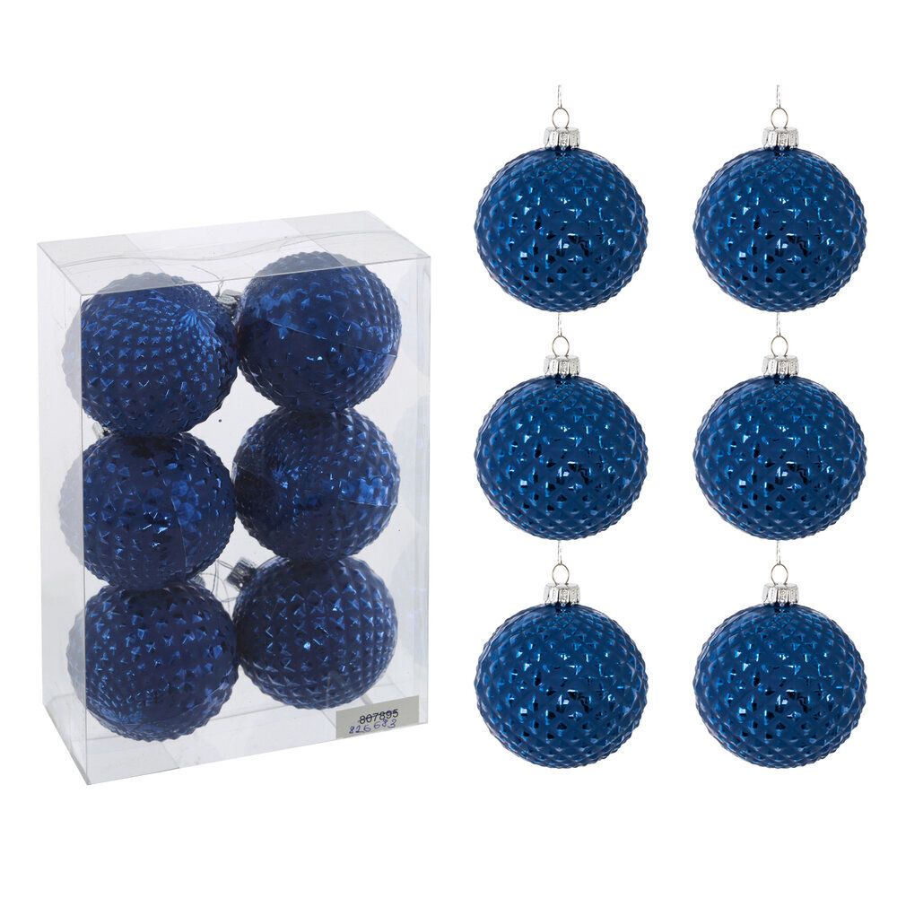 GAEM Набор из 6шт Украшение новогоднее "Шар", D6 см, L18 W11,5 H6 см