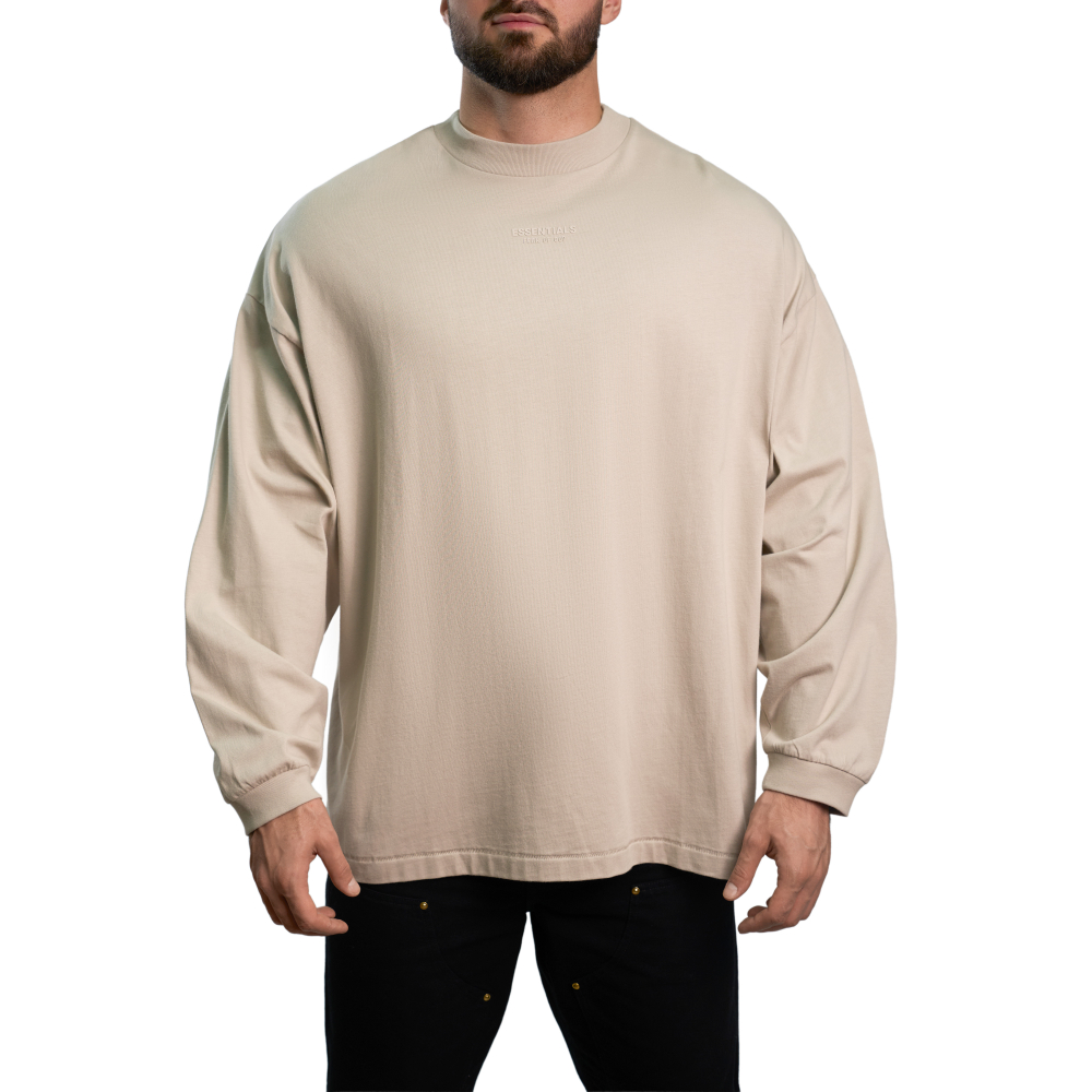 Fear Of God Essentials Long-Sleeve Tee "Silver Cloud"