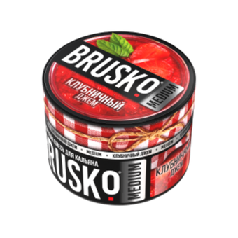 Бестабачная смесь для кальяна BRUSKO 50г MEDIUM - Клубничный джем