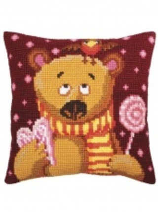 "Тедди с конфетами"-5394 подушка