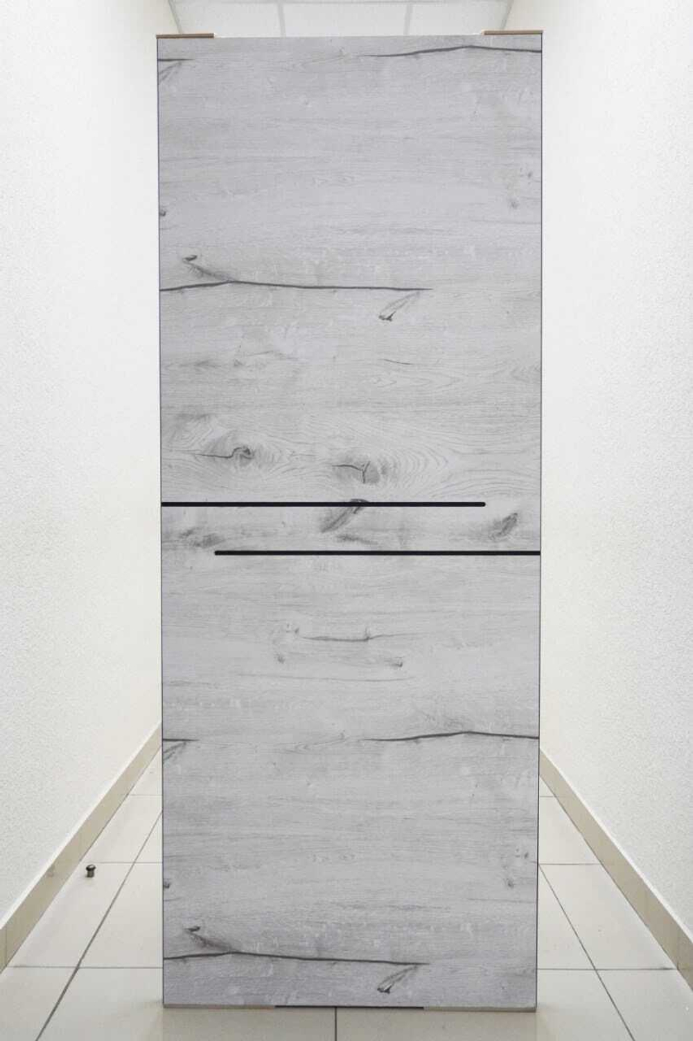 Дверь межкомнатная Л-4 рустик серый-ПВХ