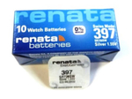 Батарейка, элемент питания  Renata 397 (SR726SW)0%Hg BL-1/10