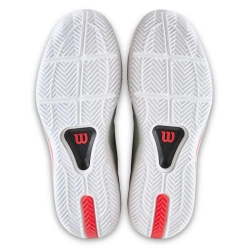 Мужские кроссовки теннисные Wilson Rush Tour 5 Clay - white/bay/fiery core