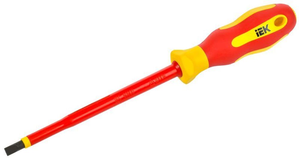 Отвертка диэлектрическая SL6.5х150 Т2 ARMA2L 5 IEK A2L5-SC30-T2-SL-65-150 Отвертка диэлектрическая SL6.5х150 Т2 ARMA2L 5 IEK A2L5-SC30-T2-SL-65-150