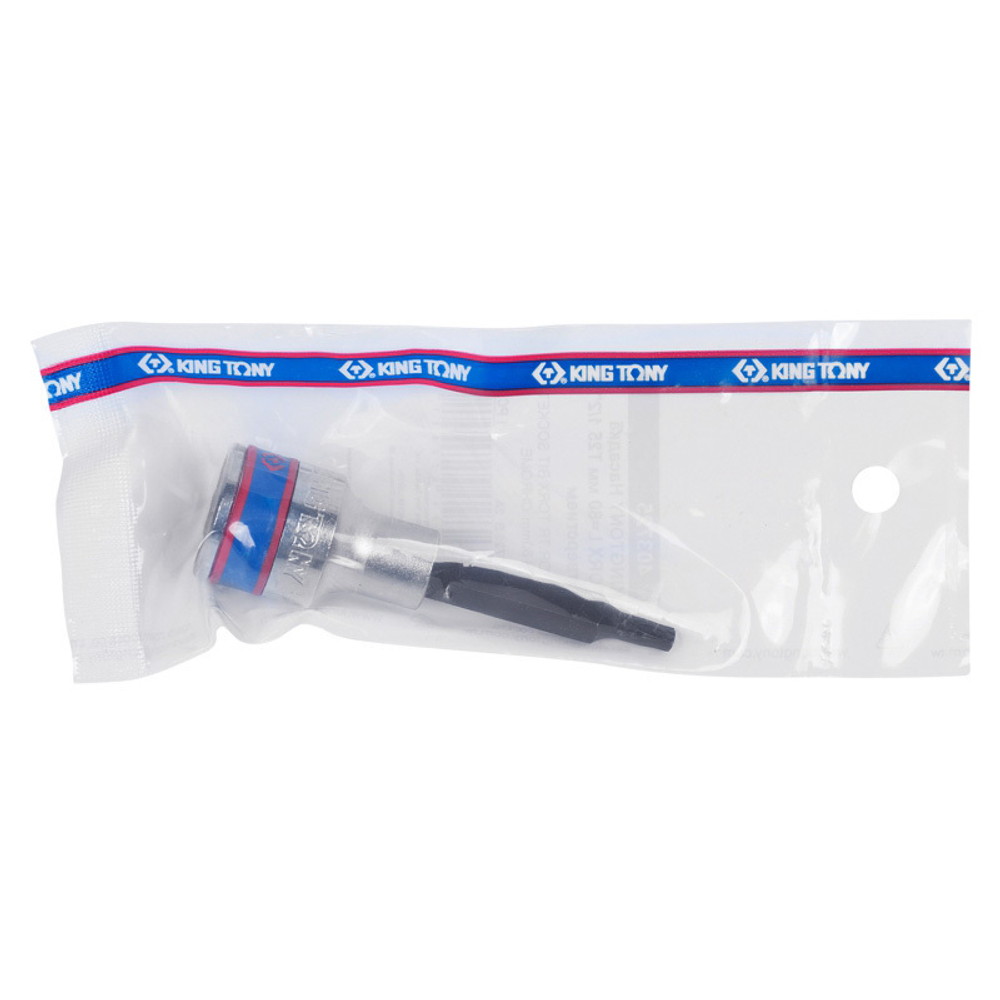 KING TONY (403725) Насадка (бита) торцевая 1/2", L = 80 мм, TORX с отверстием, T25