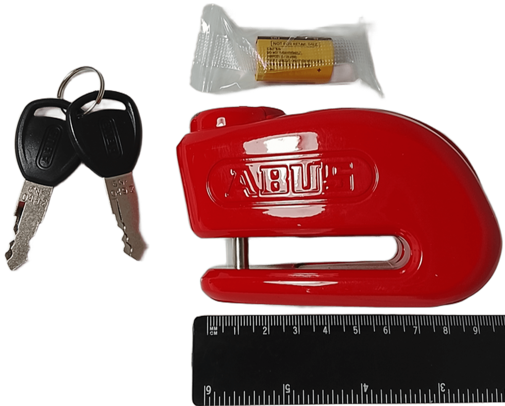 Замок на торм. диск 365 Trigger Alarm 2.0 с сиг красный 10mm